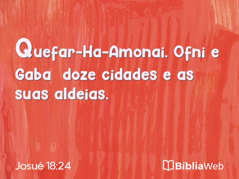 Josué 18:24 em imagem para compartilhar