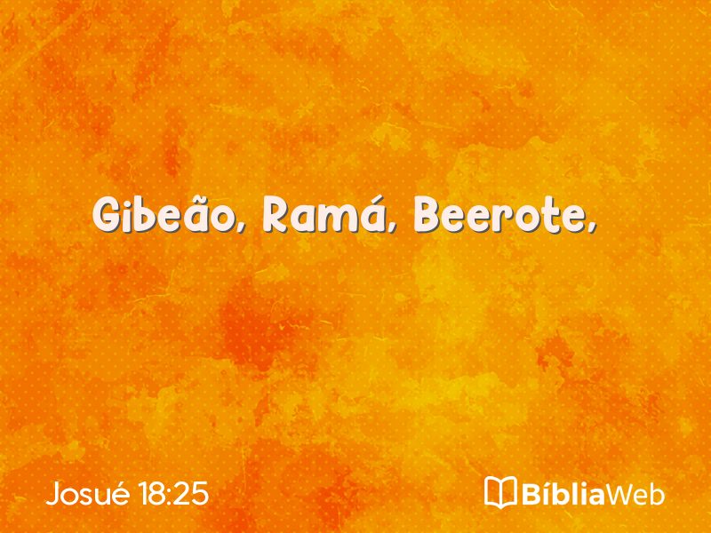 Josué 18:25 em imagem para compartilhar