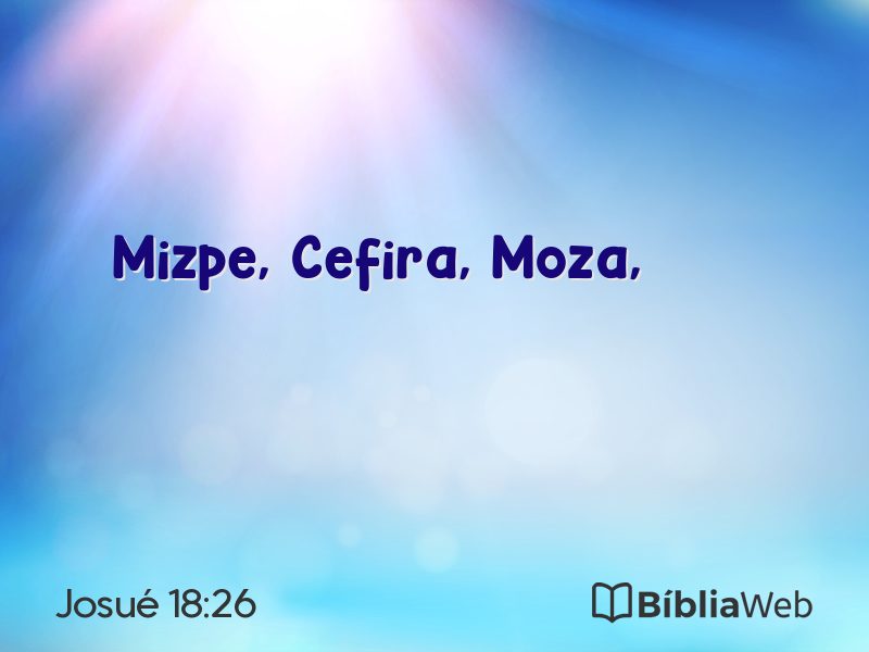 Josué 18:26 em imagem para compartilhar