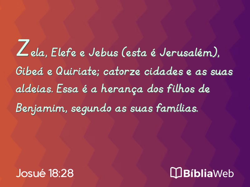 Josué 18:28 em imagem para compartilhar