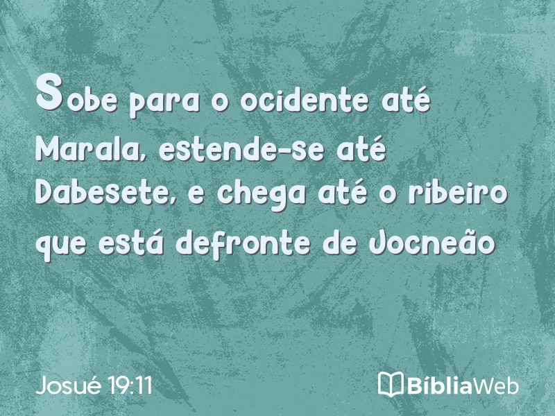 Josué 19:11 em imagem para compartilhar