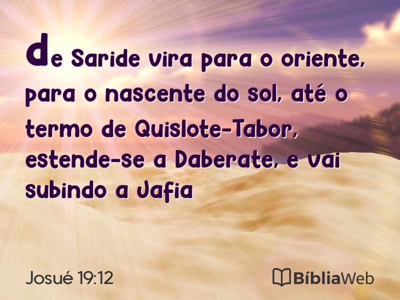 Josué 19:12 em imagem para compartilhar