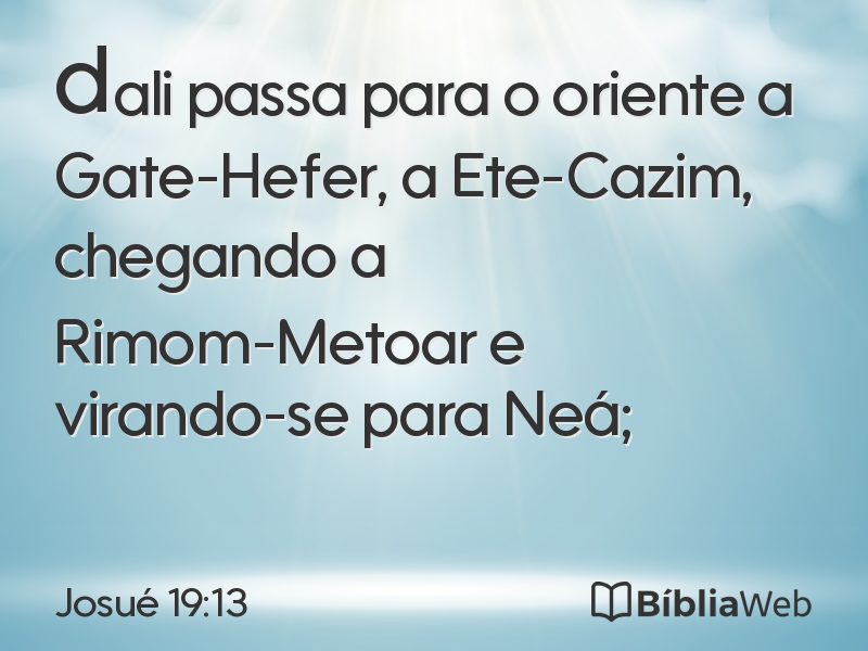Josué 19:13 em imagem para compartilhar