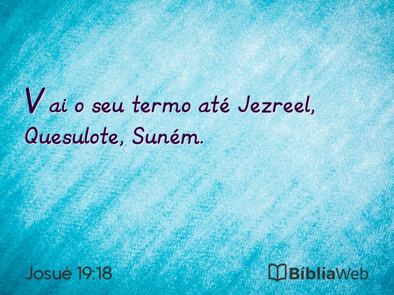 Josué 19:18 em imagem para compartilhar