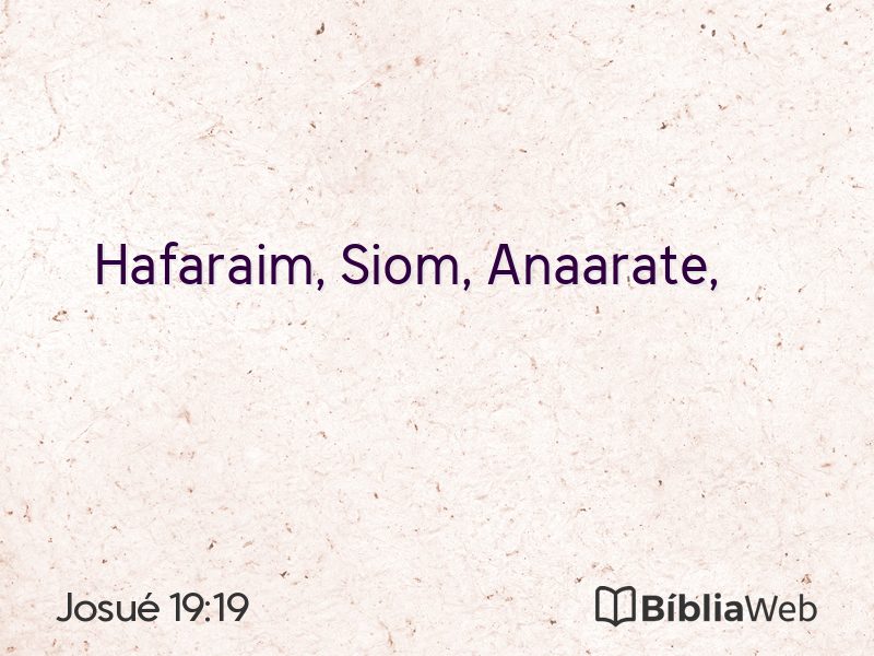 Josué 19:19 em imagem para compartilhar