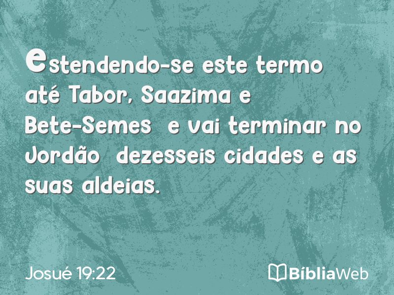 Josué 19:22 em imagem para compartilhar