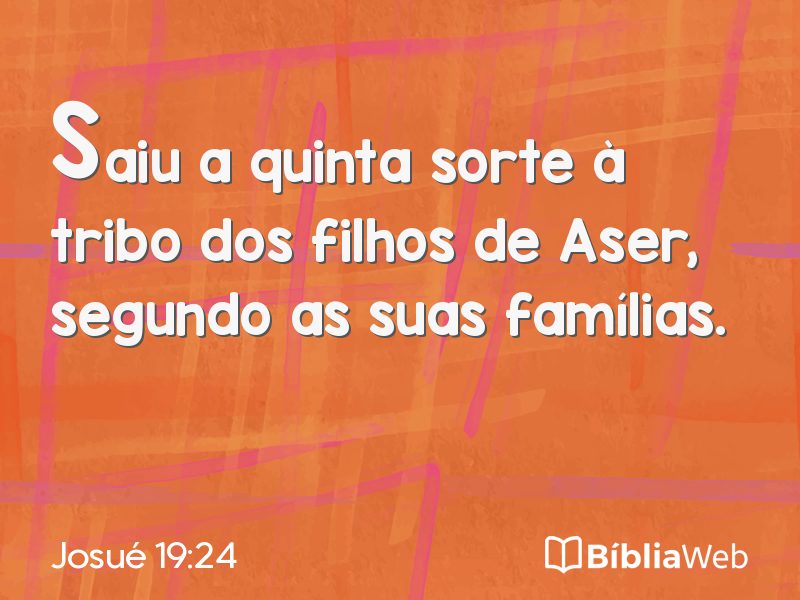 Josué 19:24 em imagem para compartilhar