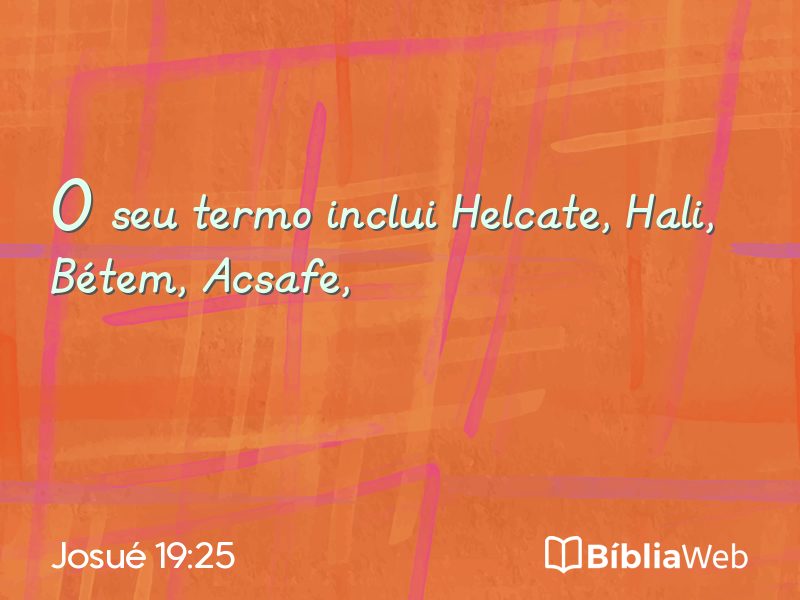 Josué 19:25 em imagem para compartilhar