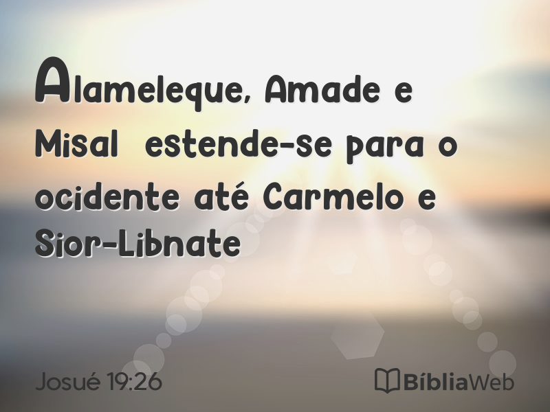 Josué 19:26 em imagem para compartilhar