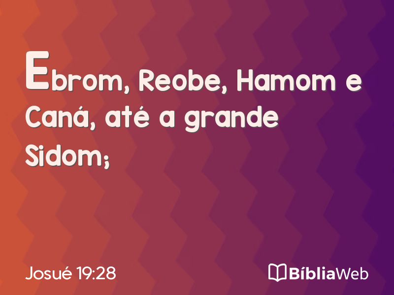 Josué 19:28 em imagem para compartilhar