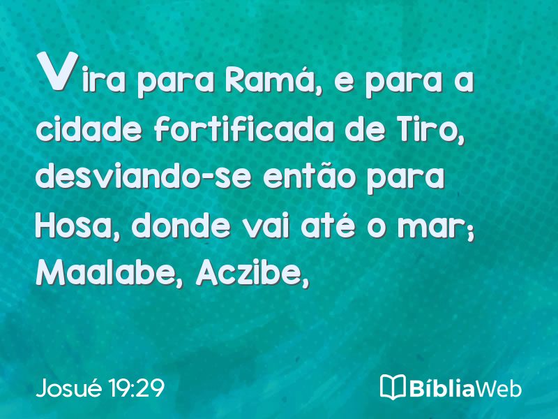 Josué 19:29 em imagem para compartilhar