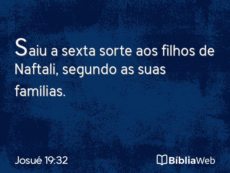 Josué 19:32 em imagem para compartilhar