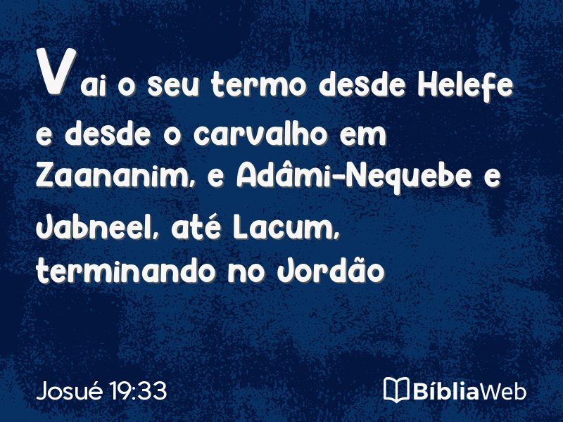 Josué 19:33 em imagem para compartilhar