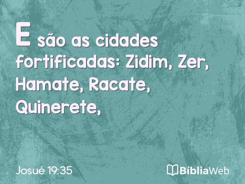 Josué 19:35 em imagem para compartilhar