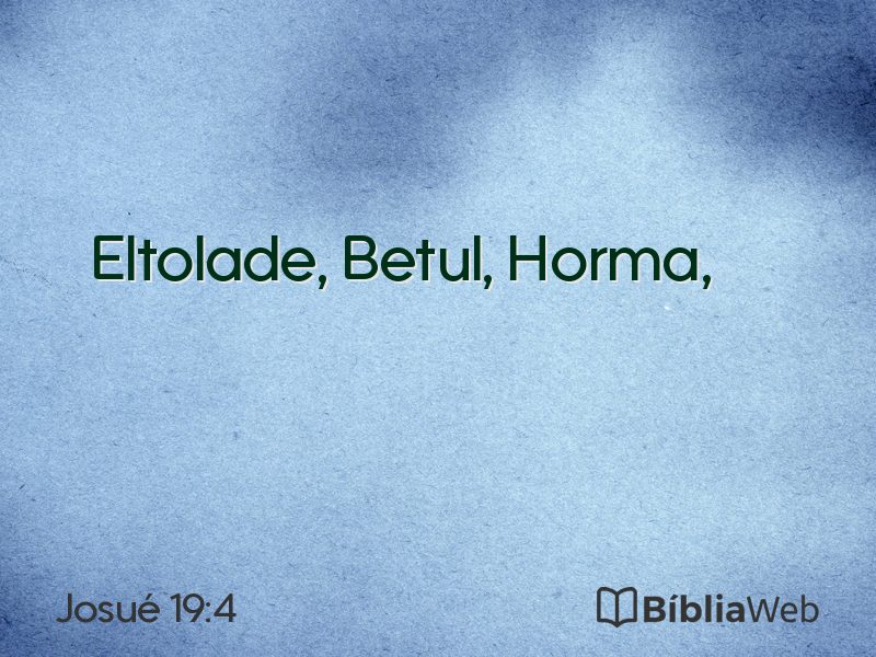 Josué 19:4 em imagem para compartilhar