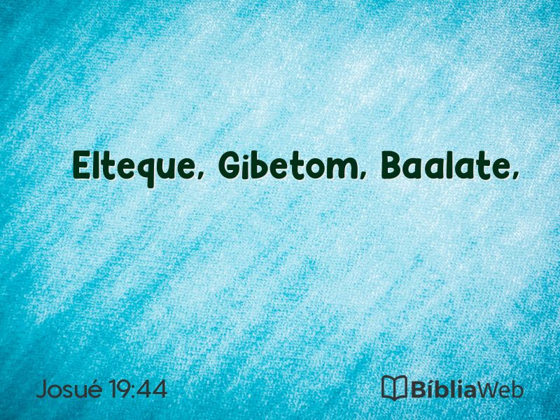 Josué 19:44 em imagem para compartilhar