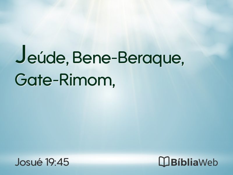 Josué 19:45 em imagem para compartilhar