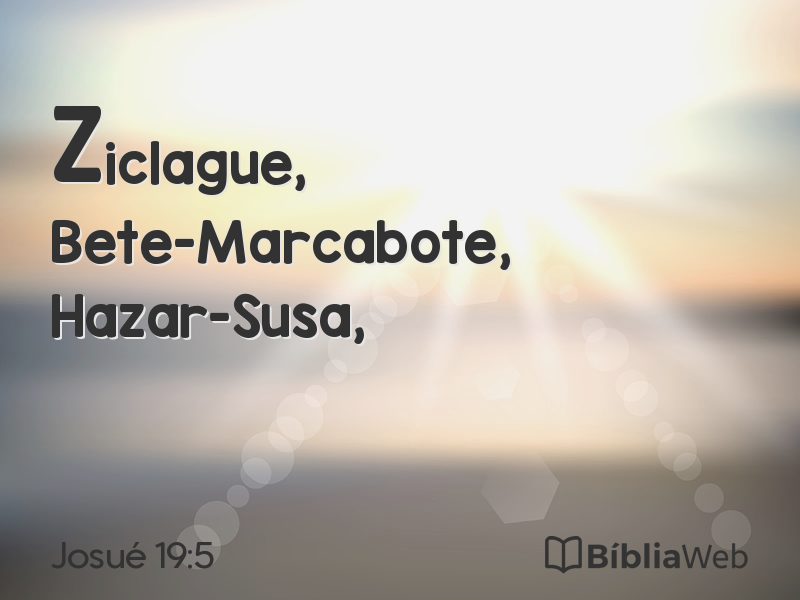 Josué 19:5 em imagem para compartilhar