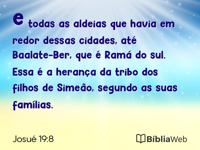 Josué 19:8 em imagem para compartilhar