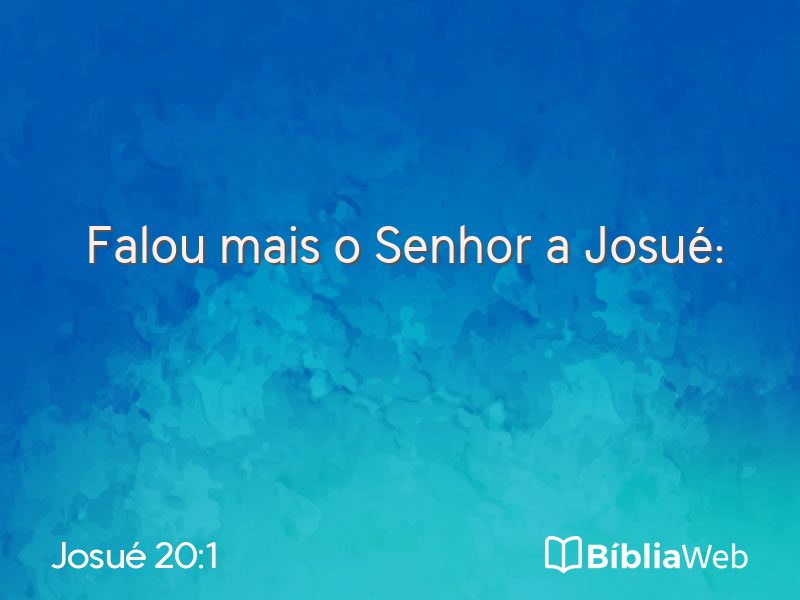 Josué 20:1 em imagem para compartilhar