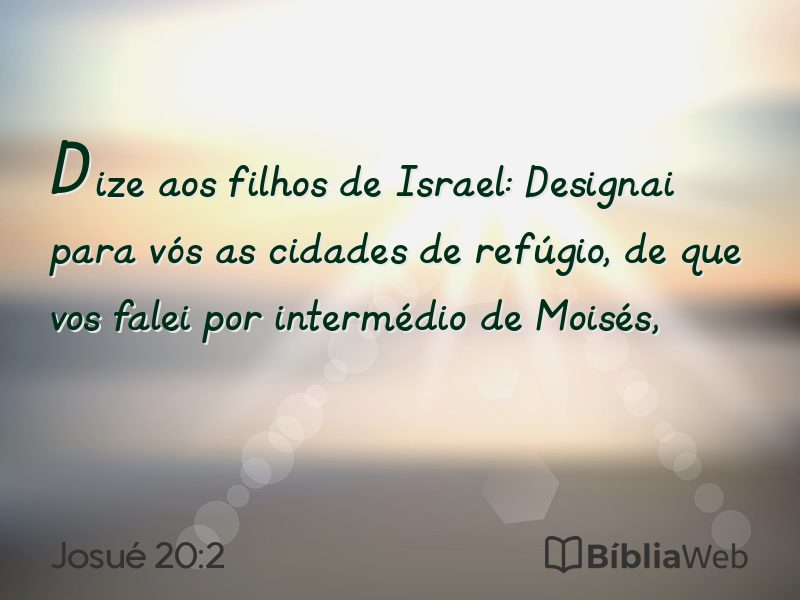 Josué 20:2 em imagem para compartilhar