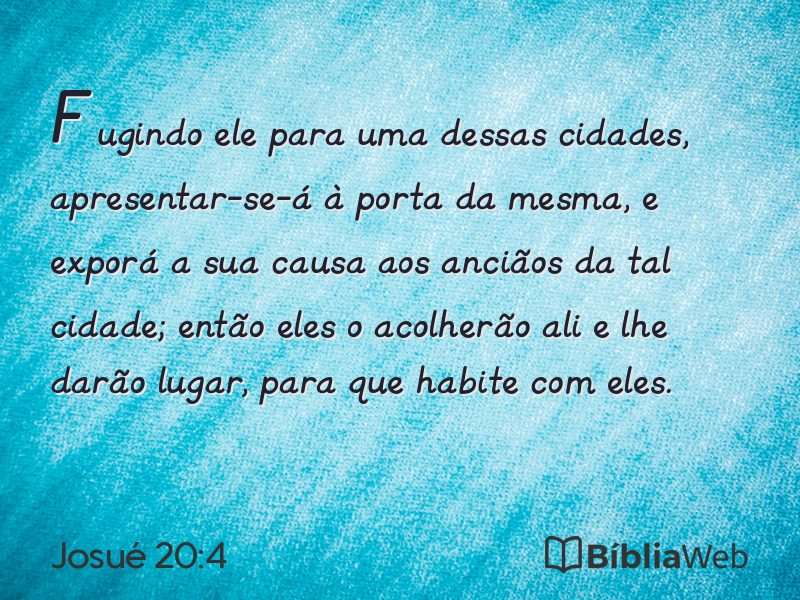 Josué 20:4 em imagem para compartilhar