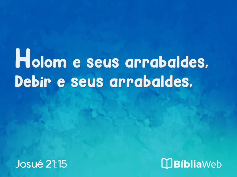 Josué 21:15 em imagem para compartilhar