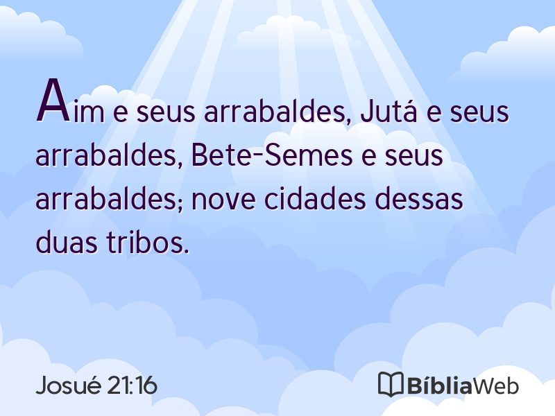 Josué 21:16 em imagem para compartilhar