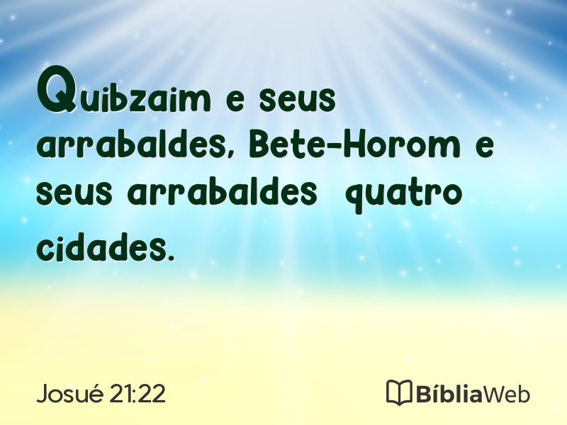 Josué 21:22 em imagem para compartilhar