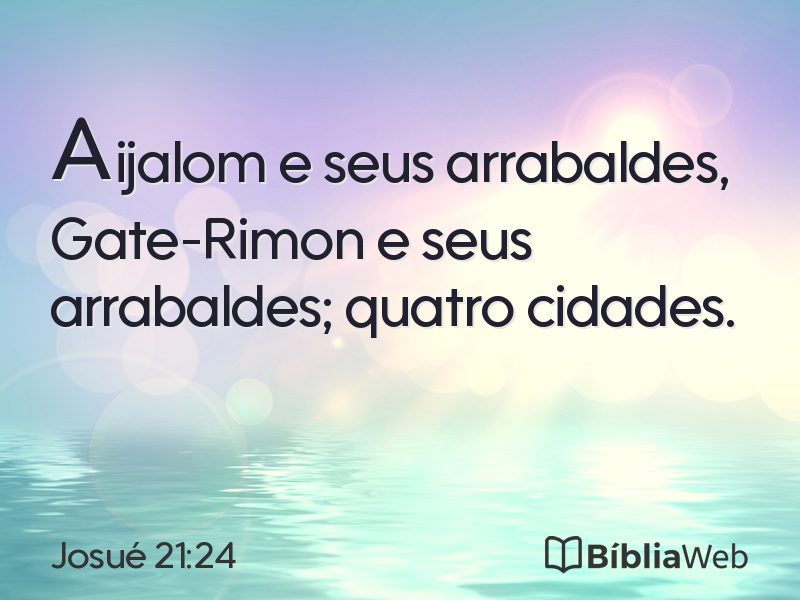 Josué 21:24 em imagem para compartilhar