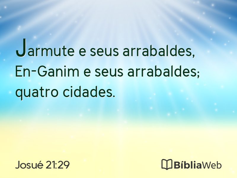 Josué 21:29 em imagem para compartilhar