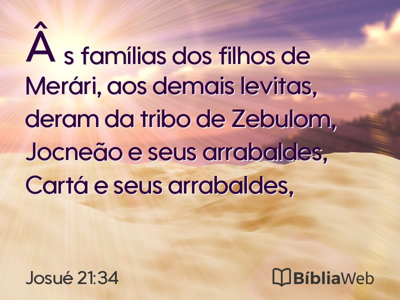 Josué 21:34 em imagem para compartilhar