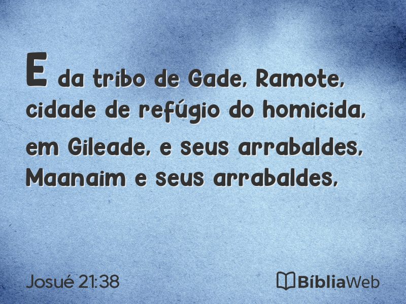 Josué 21:38 em imagem para compartilhar