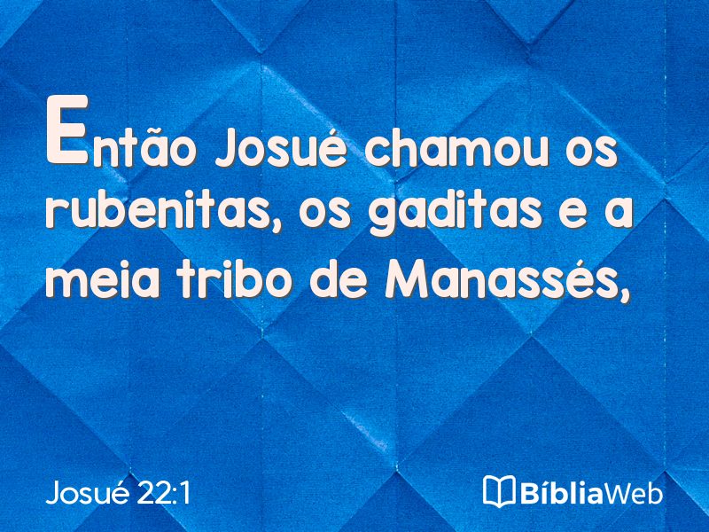Josué 22:1 em imagem para compartilhar