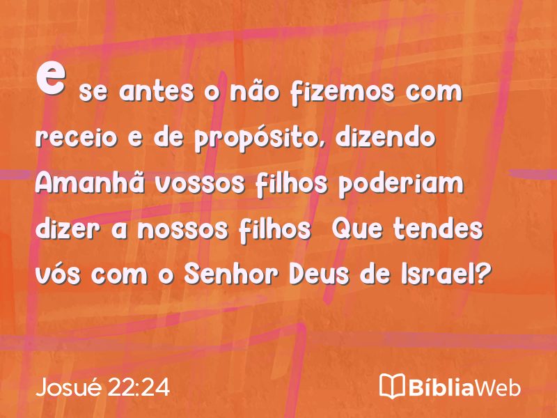 Josué 22:24 em imagem para compartilhar