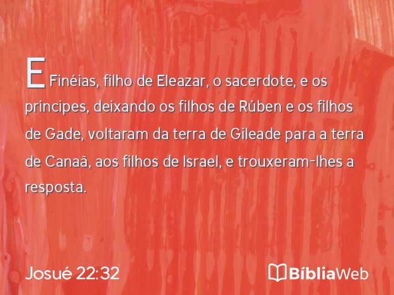 Josué 22:32 em imagem para compartilhar