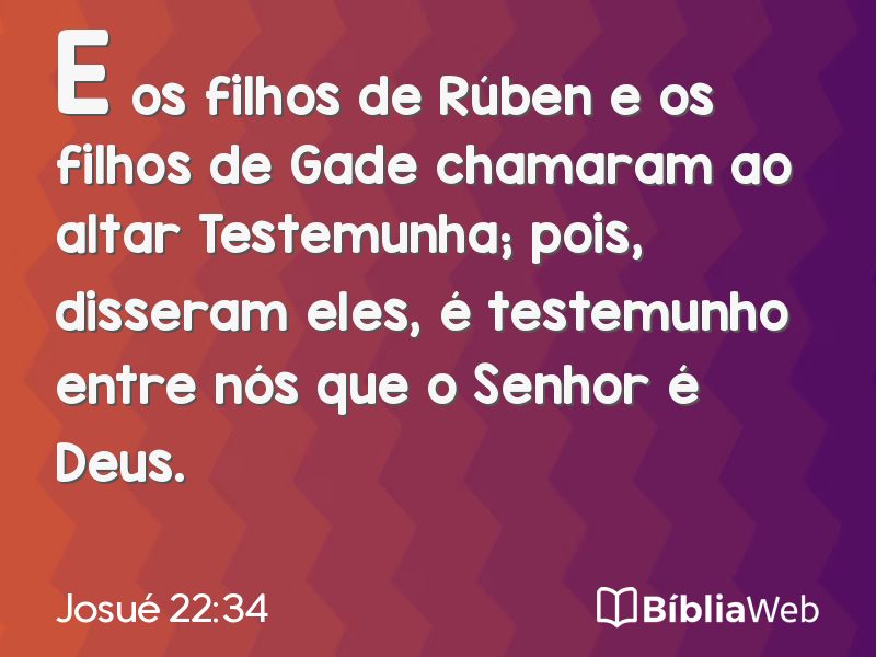Josué 22:34 em imagem para compartilhar