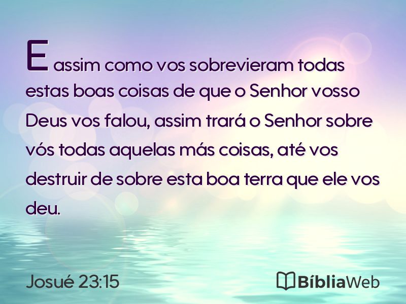 Josué 23:15 em imagem para compartilhar