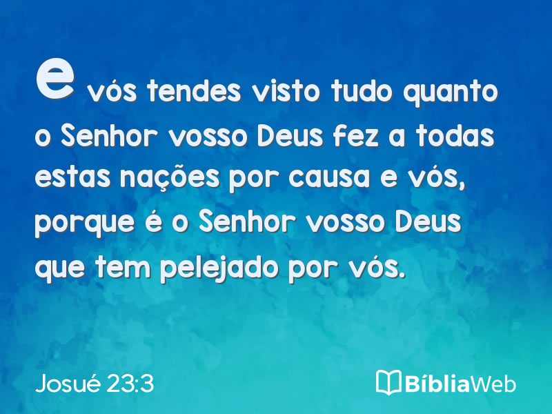 Josué 23:3 em imagem para compartilhar