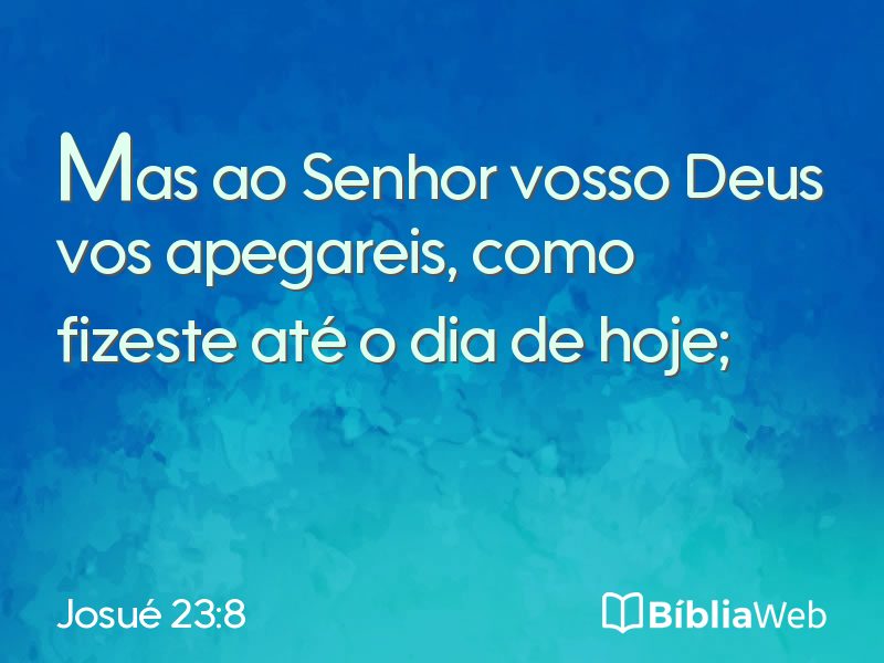 Josué 23:8 em imagem para compartilhar