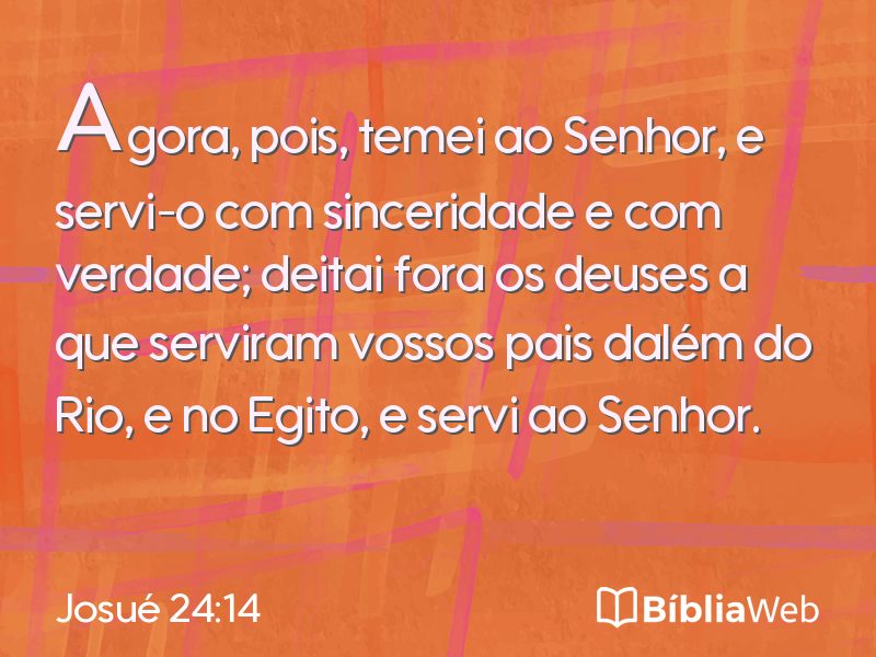 Josué 24:14 em imagem para compartilhar