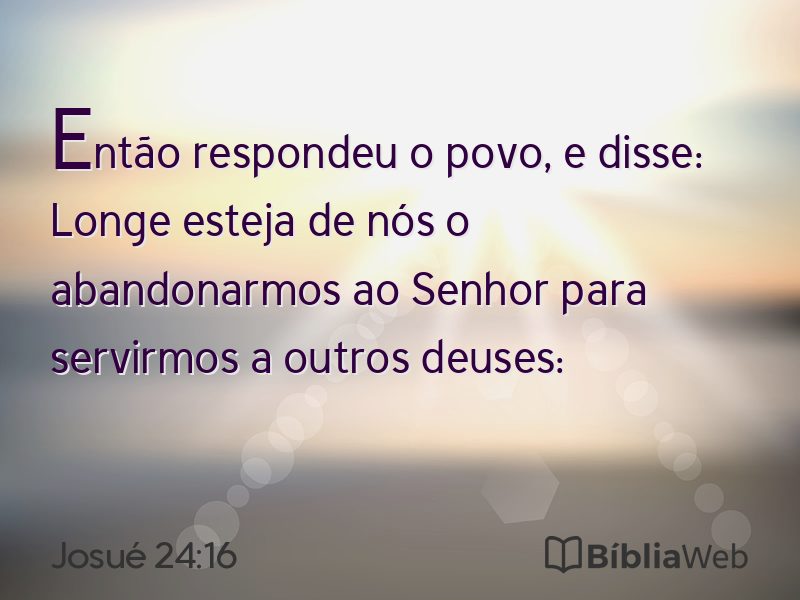 Josué 24:16 em imagem para compartilhar