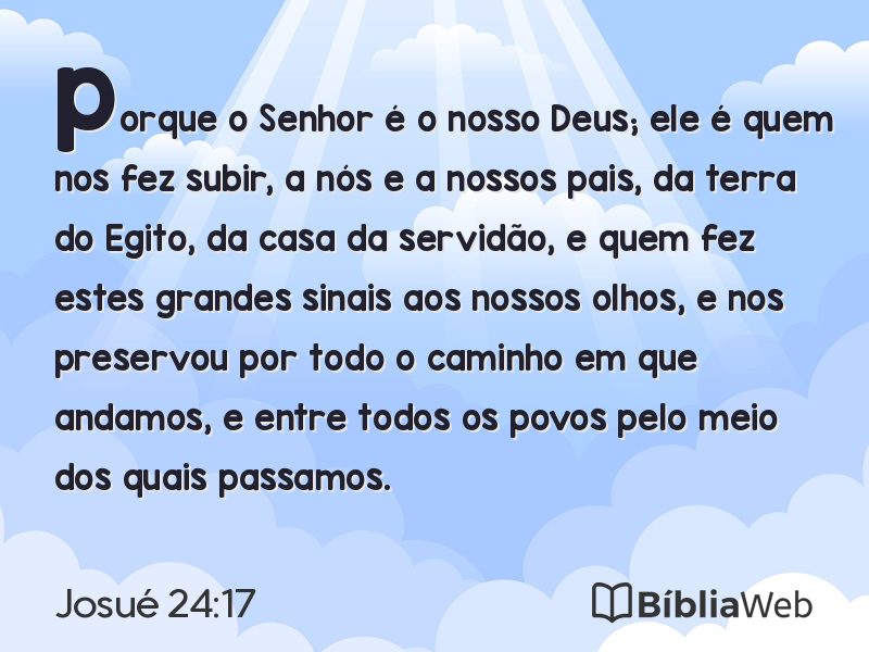 Josué 24:17 em imagem para compartilhar