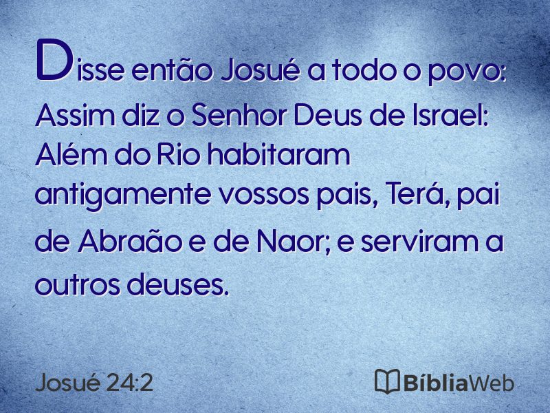 Josué 24:2 em imagem para compartilhar