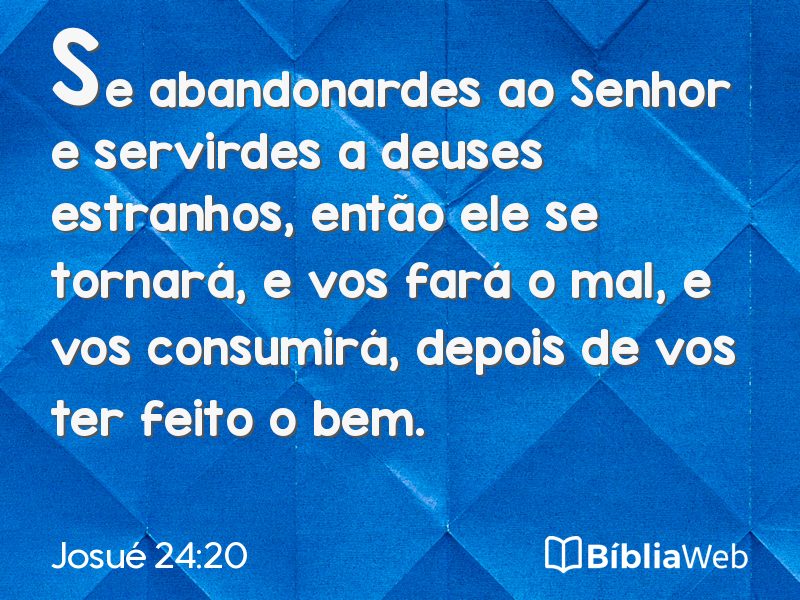 Josué 24:20 em imagem para compartilhar