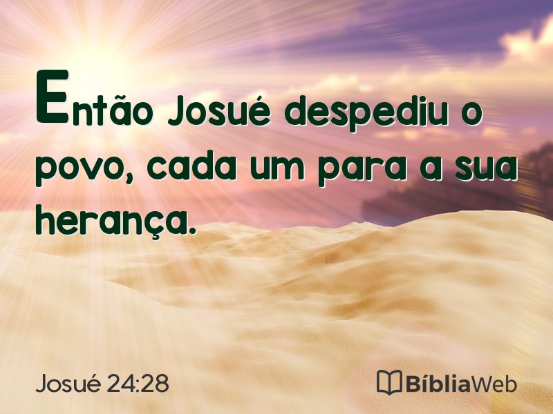 Josué 24:28 em imagem para compartilhar