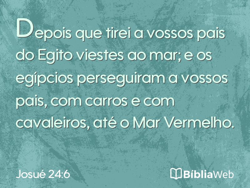 Josué 24:6 em imagem para compartilhar