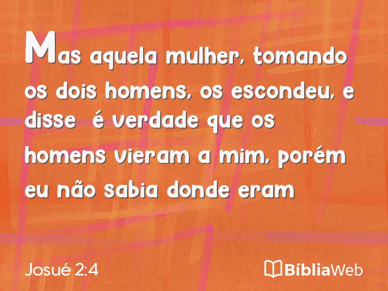 Josué 2:4 em imagem para compartilhar