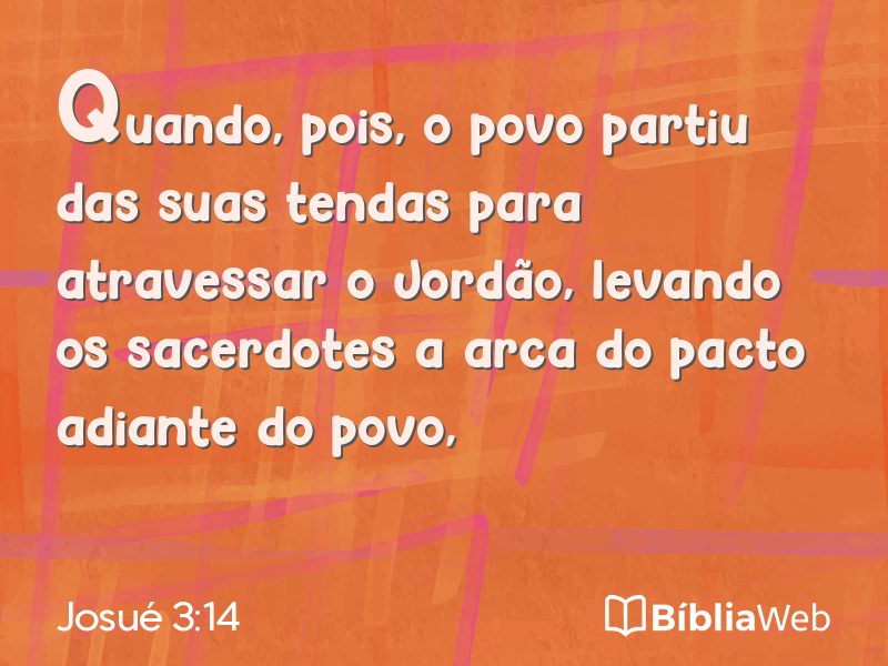 Josué 3:14 em imagem para compartilhar
