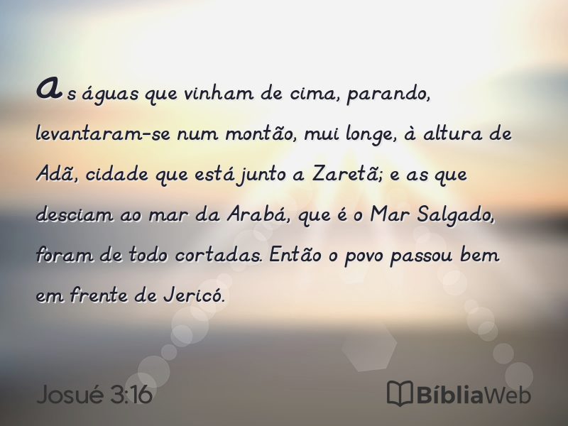 Josué 3:16 em imagem para compartilhar